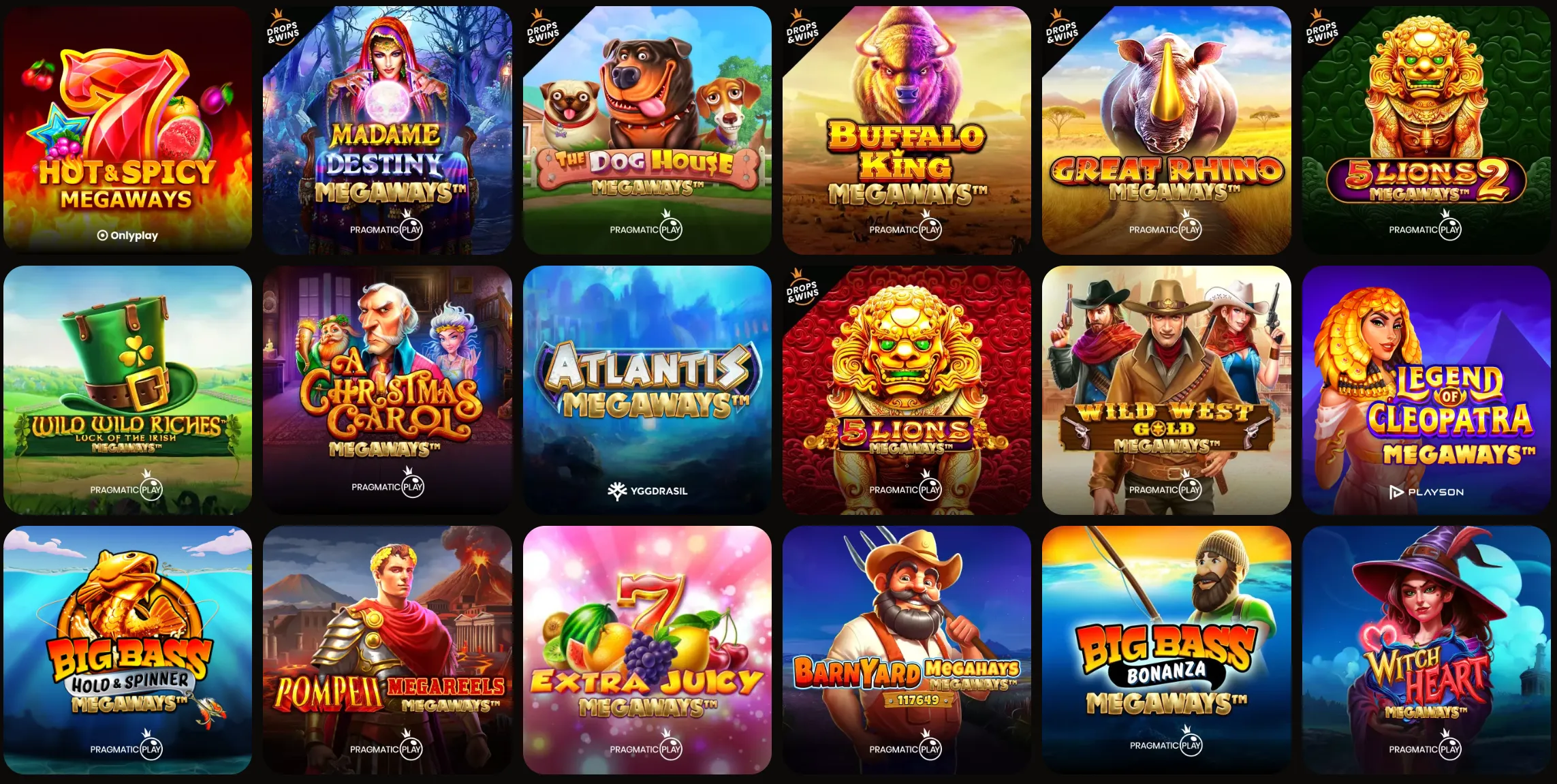 spinorhino casino megaways slots